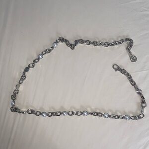 Steve Madden Silver Chain Belt